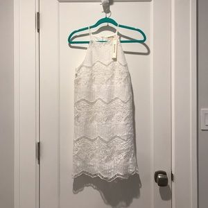 Monteau Lace White Dress