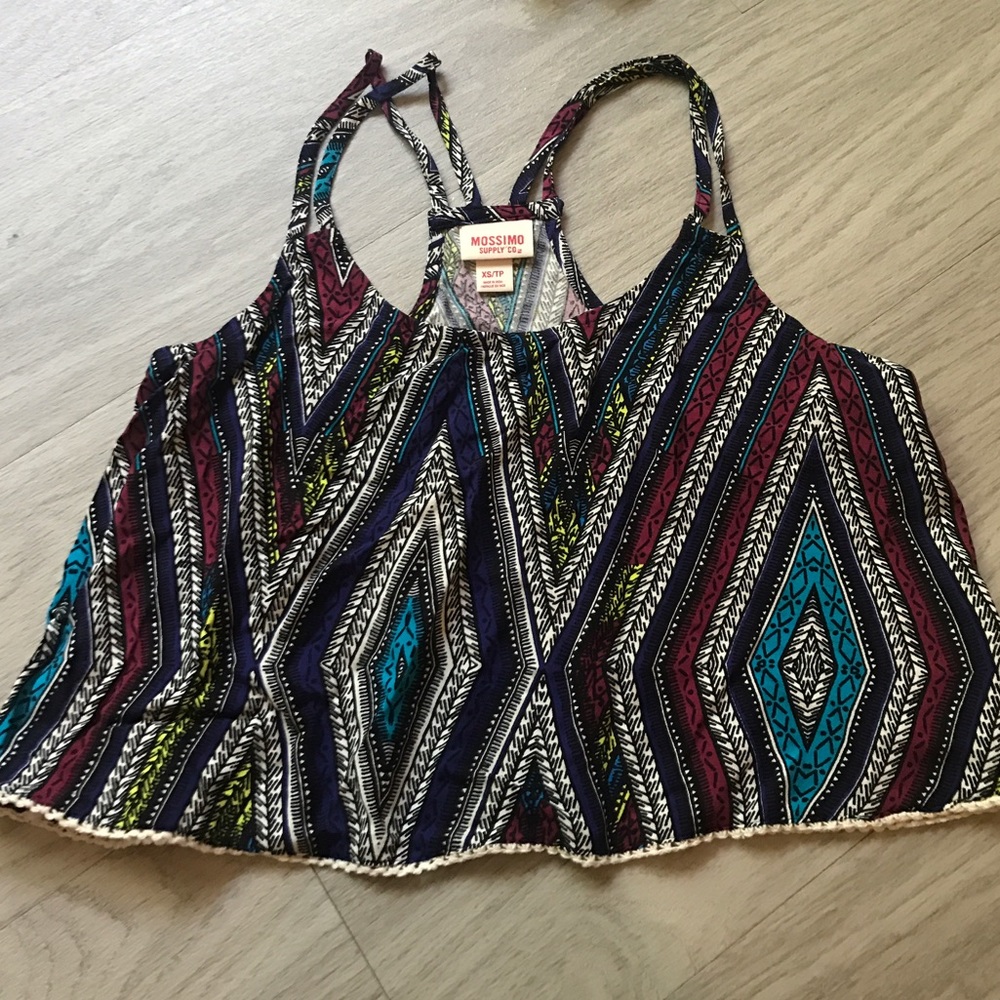 Aztec Print Crop Top - Picture 3 of 6