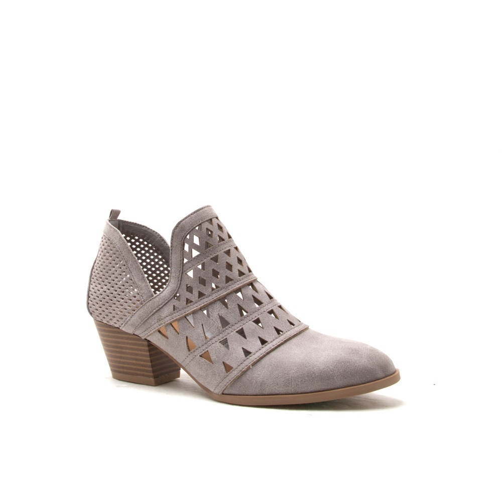 ❤️HP❤️Ladies pointed toe low chunky heels booties - Picture 4 of 4