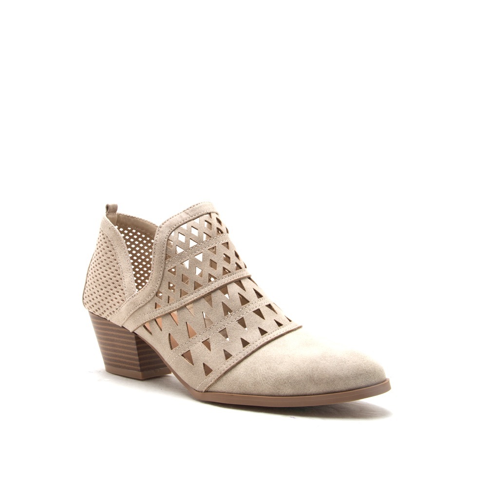 ❤️HP❤️Ladies pointed toe low chunky heels booties - Picture 3 of 4