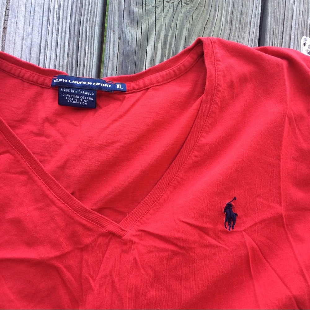 Red Polo Sport Tee