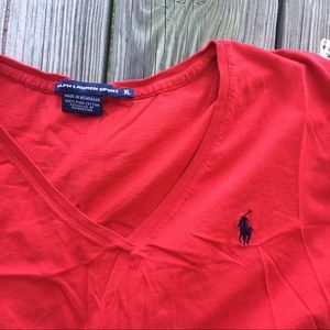 Red Polo Sport Tee
