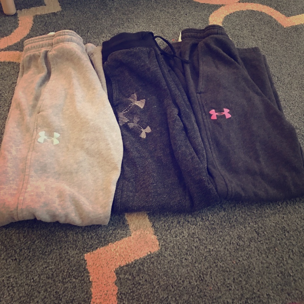 BUNDLE  Under Armour pants, shirt , Justice shorts