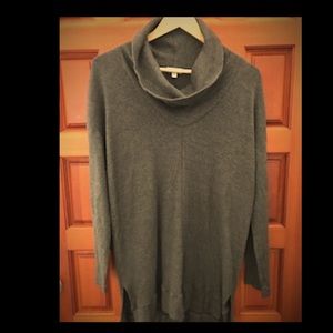 Splendid grey knit cowl neck sweater/pullover sz m