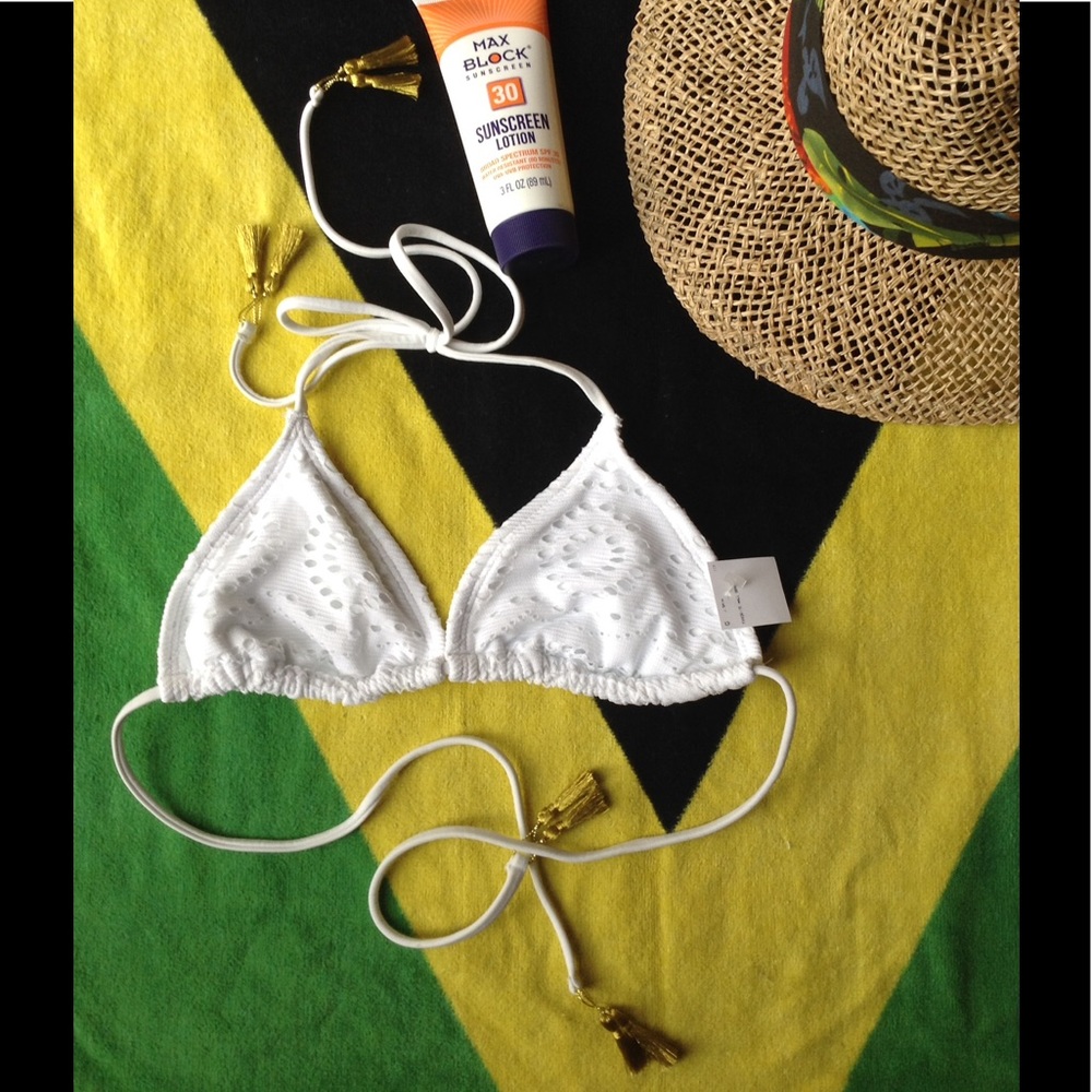 NWT Crochet Bikini Top