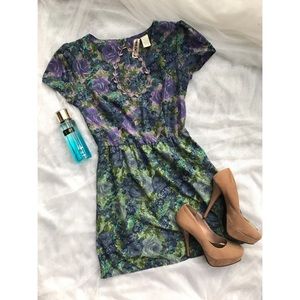 Purple 💜, Blue💙 and green💚 floral dress!