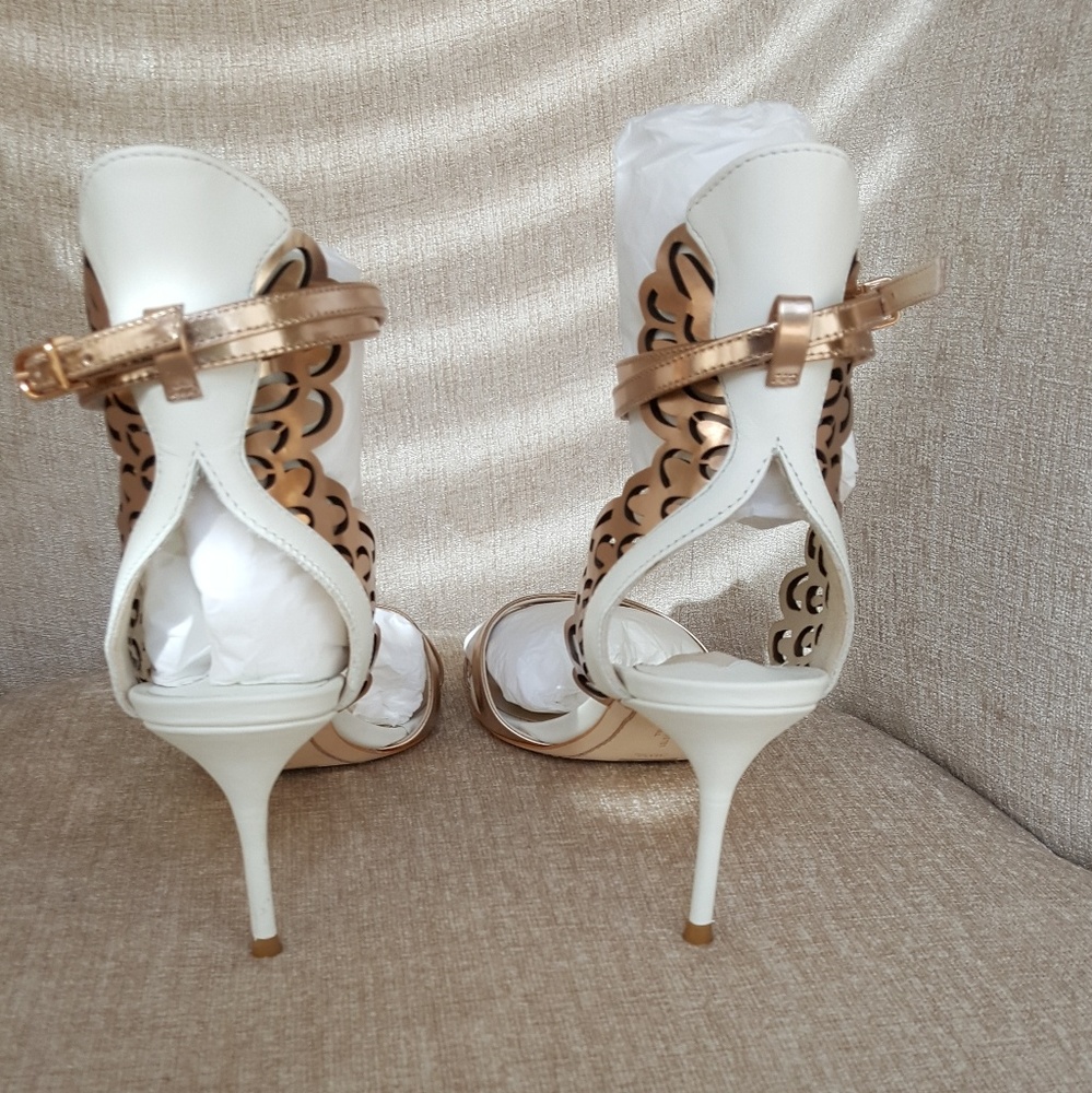 NIB Sophia Webster Leather Metallic Micah Pumps - Picture 5 of 7