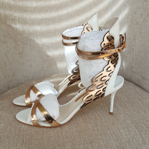 NIB Sophia Webster Leather Metallic Micah Pumps - Picture 2 of 7