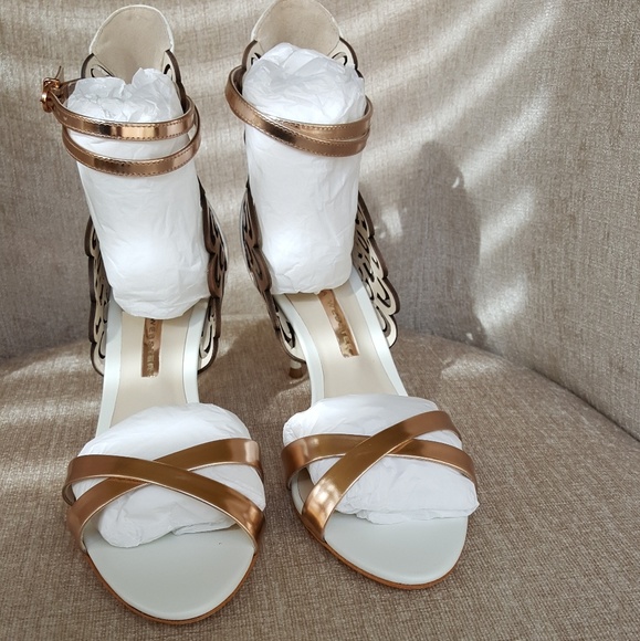 NIB Sophia Webster Leather Metallic Micah Pumps - Picture 4 of 7