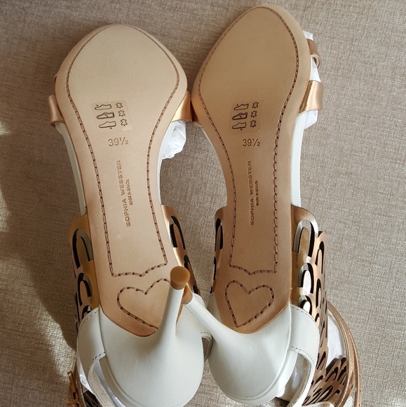 NIB Sophia Webster Leather Metallic Micah Pumps - Picture 7 of 7