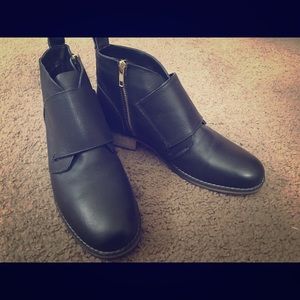 Black ankle boots