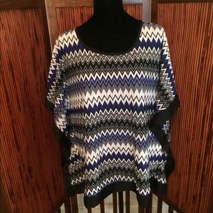 Cato Woman Plus Size Chevron Print Top 18/20W Cato Woman Plus Size Chevron Print Top 18/20W
