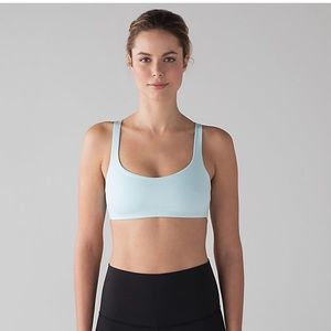 Blue Lululemon sports bra