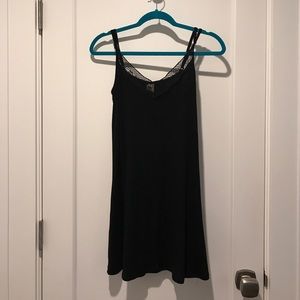 Black lace shift dress from Pacsun.