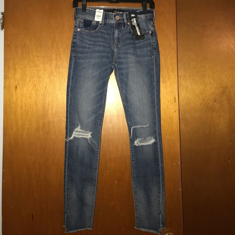 Express Ankle Legging Mid Rise Denim size 00R
