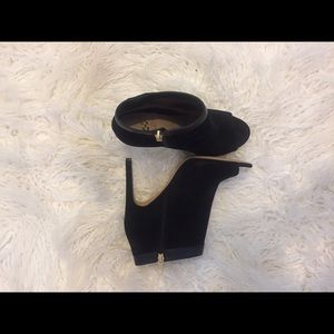 Vince Camuto peep toe booties