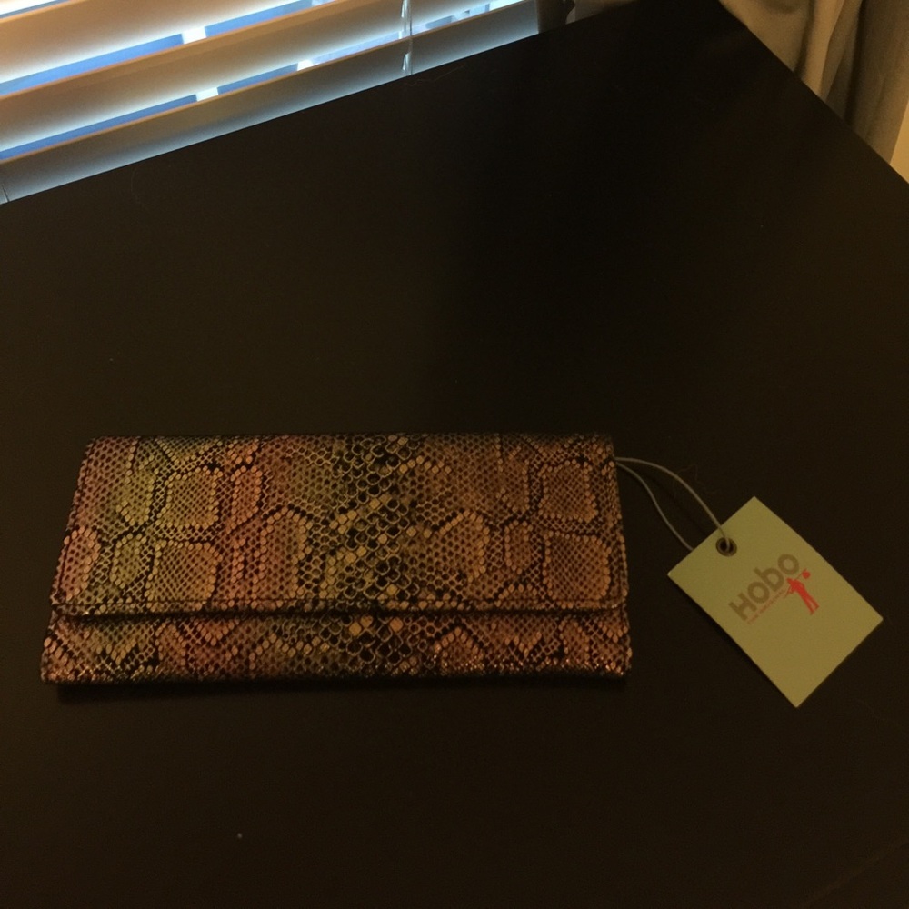 HOBO Metallic Snake Wallet