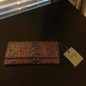 HOBO Metallic Snake Wallet