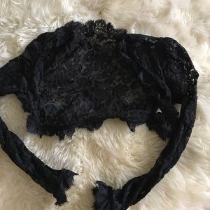 Black lace Shrug Pinup Girl