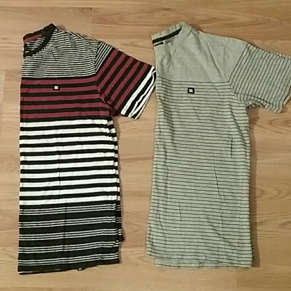 Two DC Striped Tees