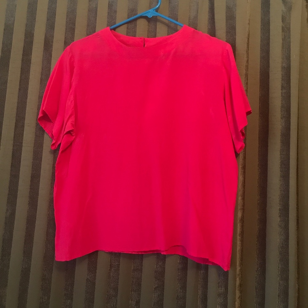 Very bright Pink, Silk blouse for brave girls💕