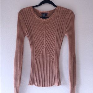 Bcbg knitted brown sweater •size s •