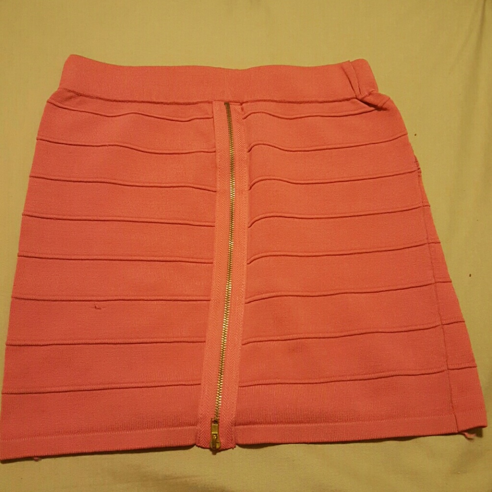 Pink mini skirt