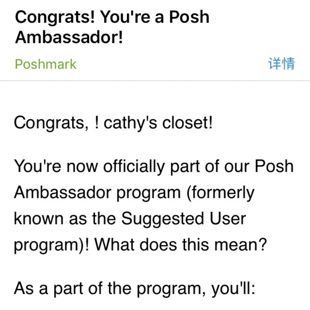 Posh ambassador--Cathy