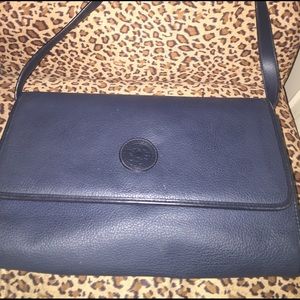 Authentic Gucci Navy Clutch with strap