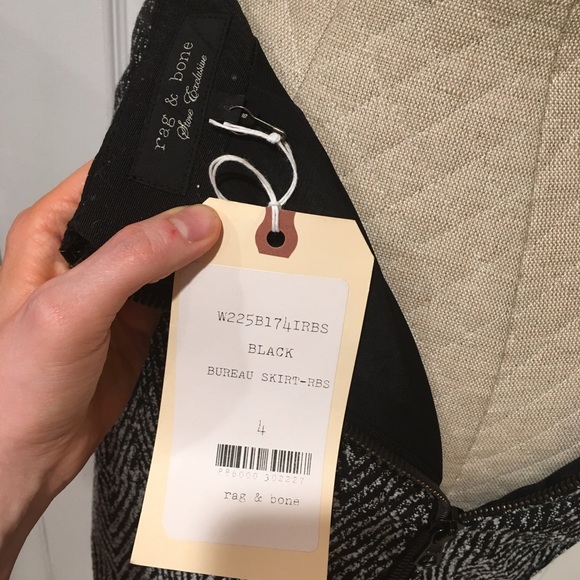 ⭐ NEW ⭐ rag & bone Tweed Ombré Bureau Skirt - Picture 7 of 8