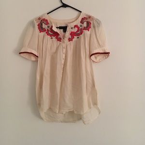 Beaded French Connection top size 4