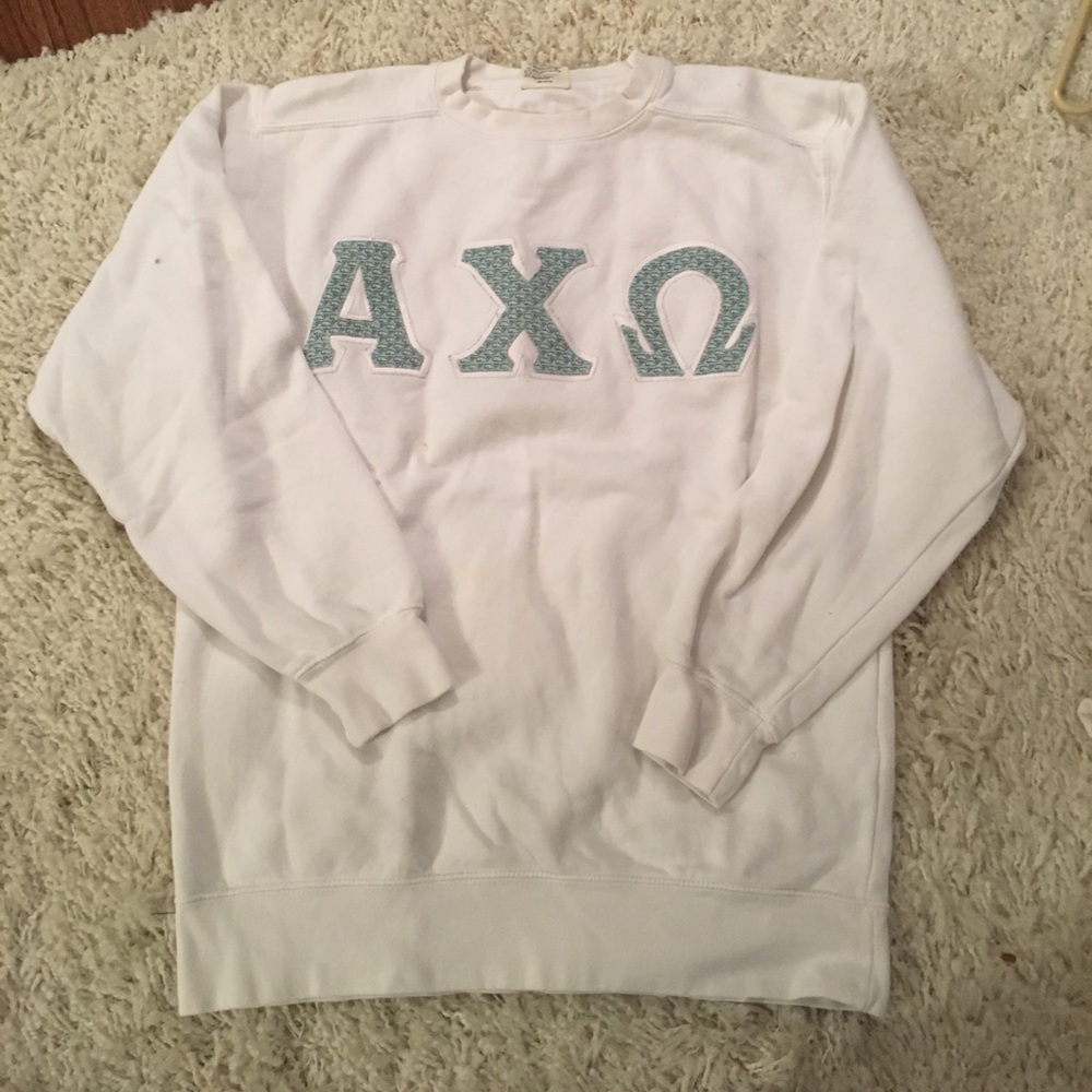 Alpha chi omega vineyard vines stitched crew neck