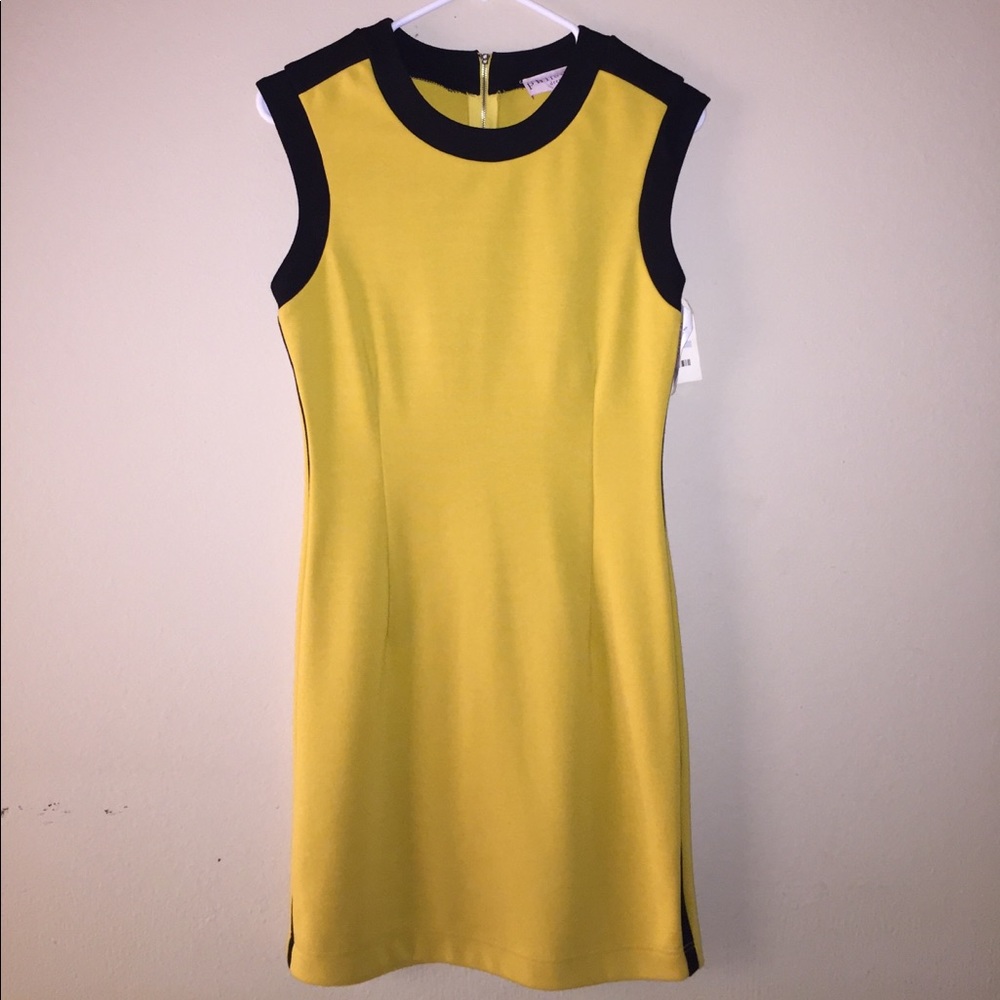 Philosophy yellow and black dress