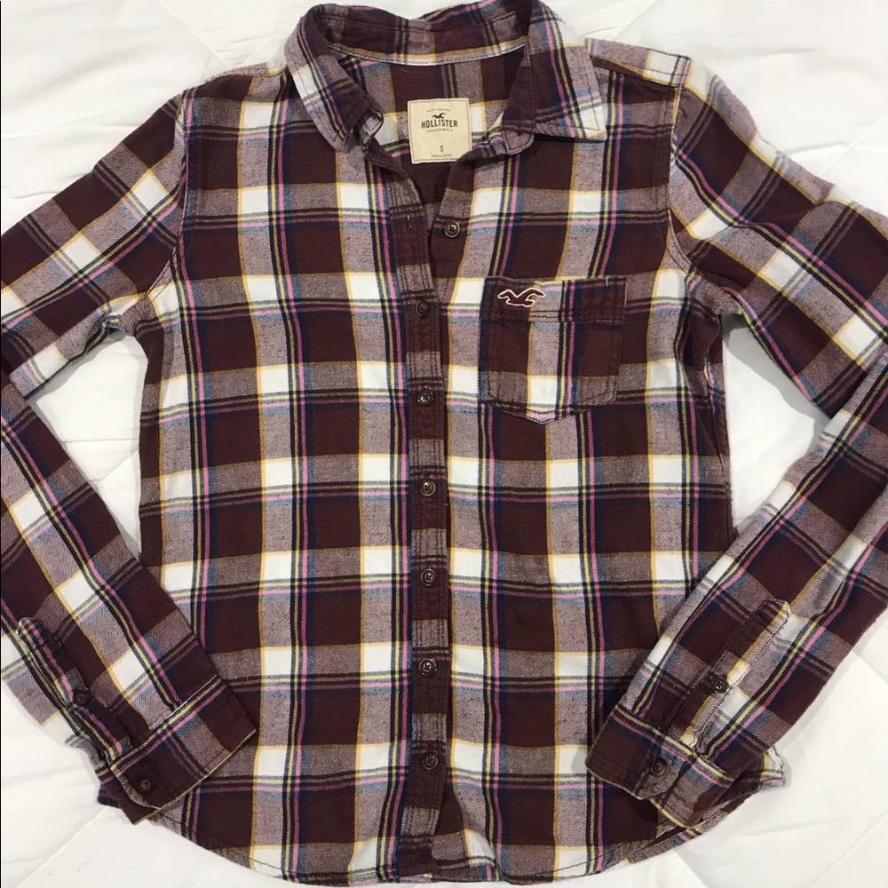Hollister Burgundy Flannel