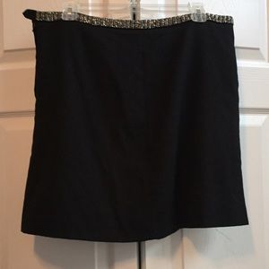 Black skirt with beading details