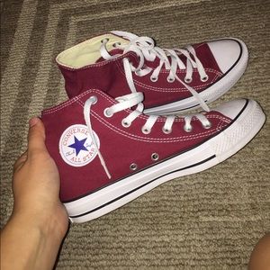 Burgundy Converse