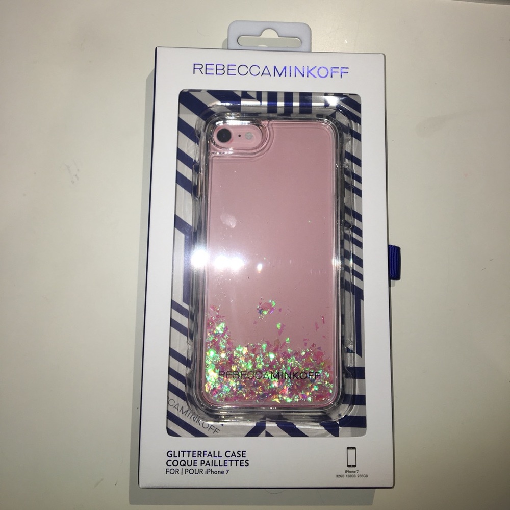 CLEAR Rebecca Minkoff Glitterfall iPhone 7 case