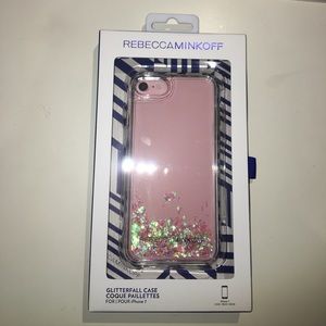 CLEAR Rebecca Minkoff Glitterfall iPhone 7 case