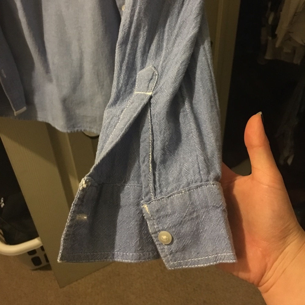 Uo Button Down Chambray Shirt - image 3