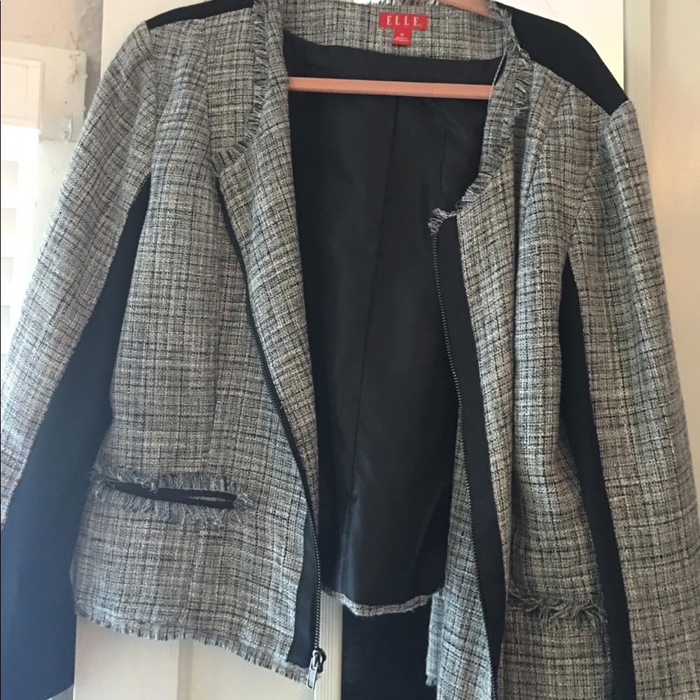 Blazer w stretch back.