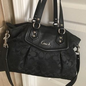 Black Signature Coach with Matching Coach Wallet