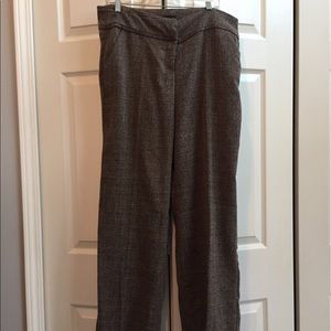 Tweed style wide leg pant