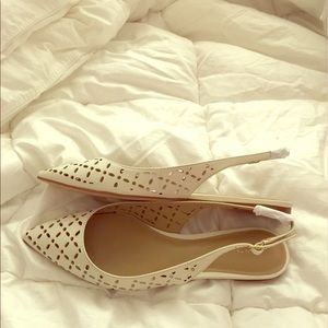 Ann Taylor Tahalia slingback flats. New