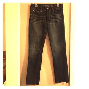 American Eagle Straight Leg Stretch Short Jean