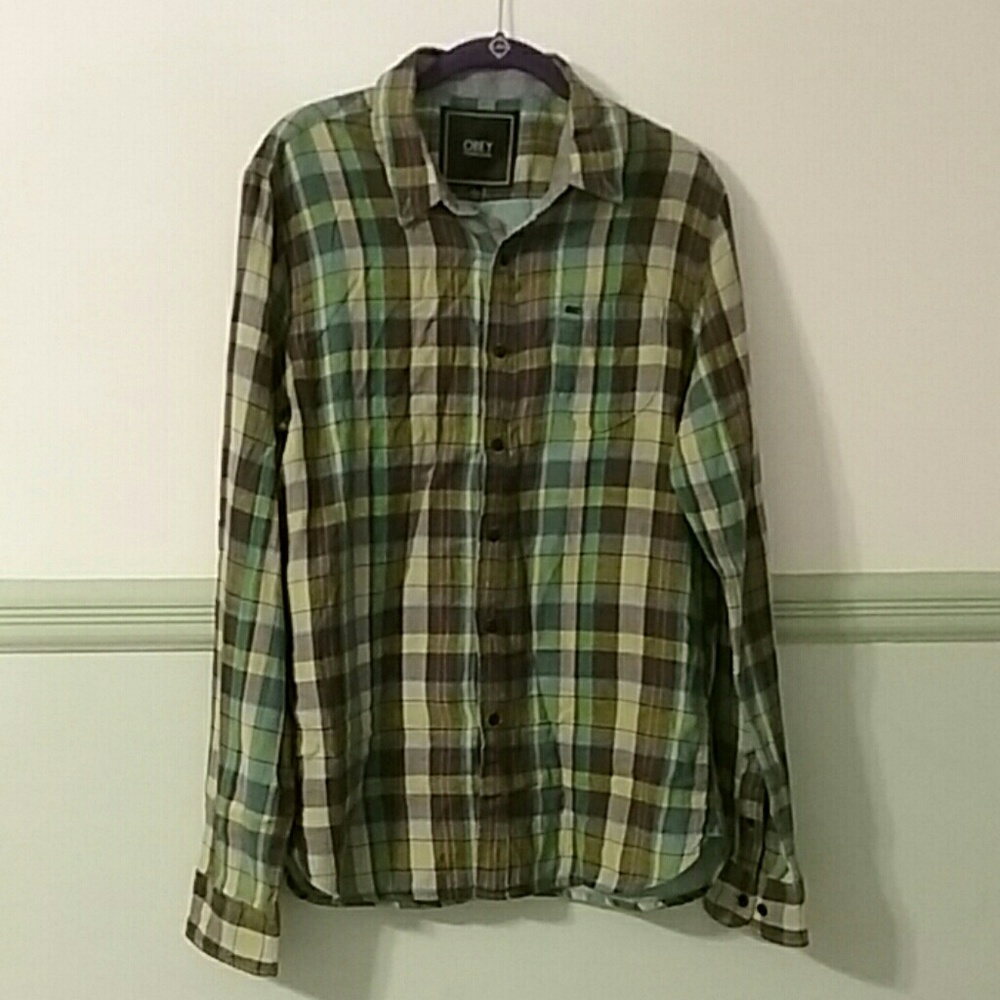 OBEY Brown Flannel