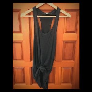 Rag & bone knit oversized black tank sz L