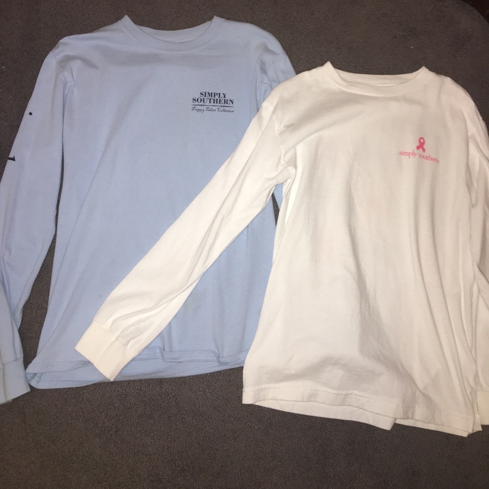 Two long sleeve Simply Southern tshirts!