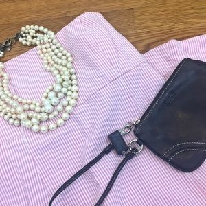 GAP Pink Seersucker Sundress