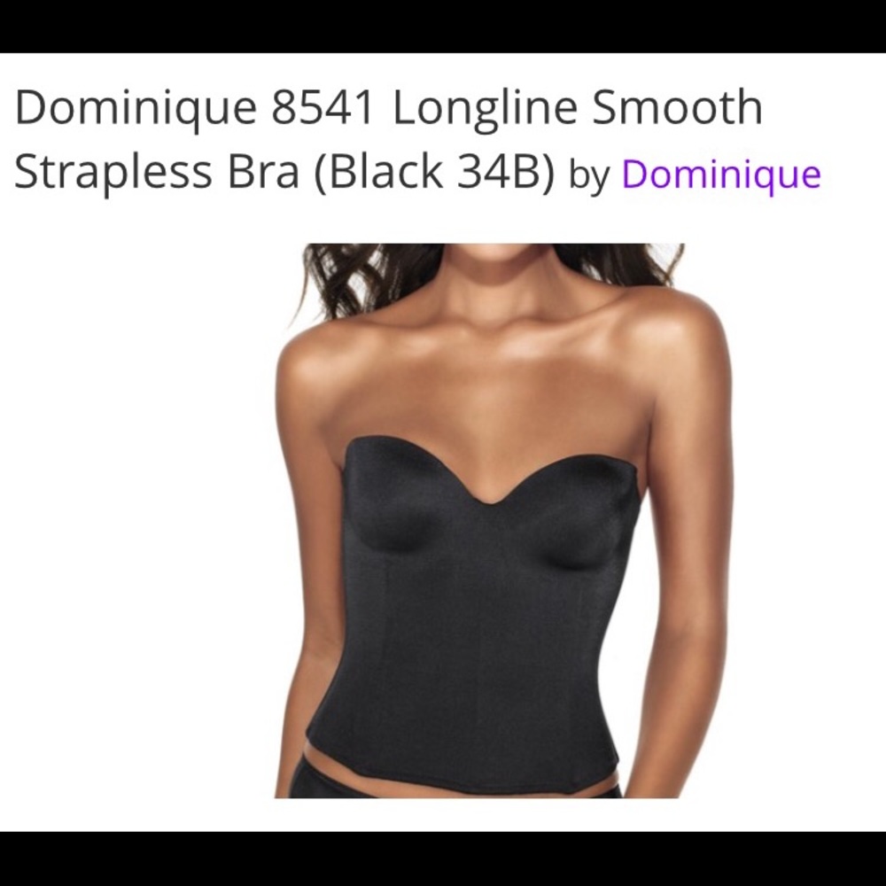 Dominique. Model # 8541. Strapless bra. 34D