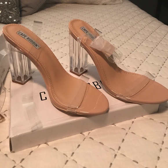 cape robbin lucite heels